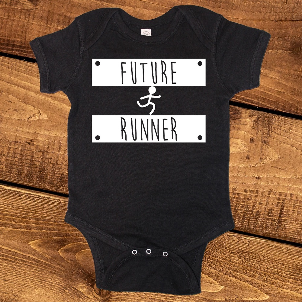 Future Runner Onesie, Running Onesie Baby Creeper